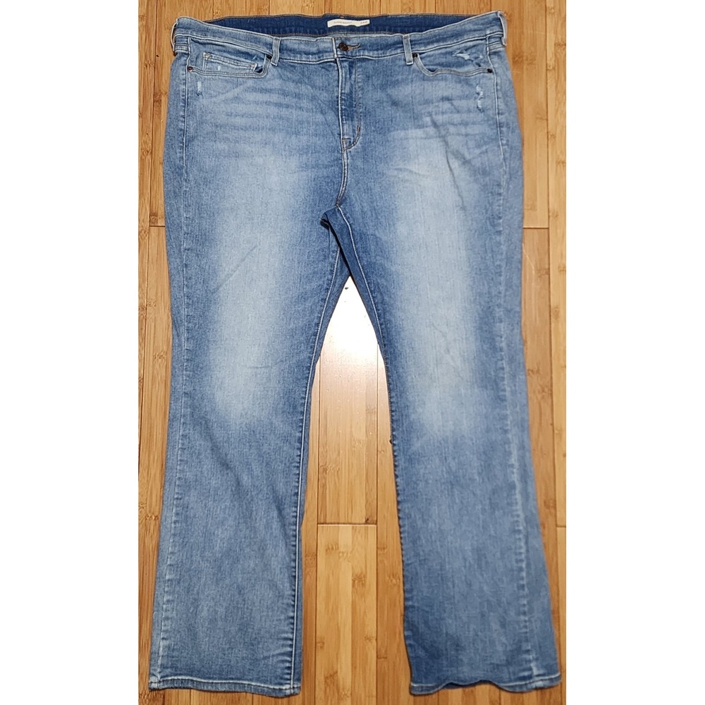 Levi's Classic Bootcut Jeans Womens Plus Size 24W Blue Medium Wash Denim Stretch